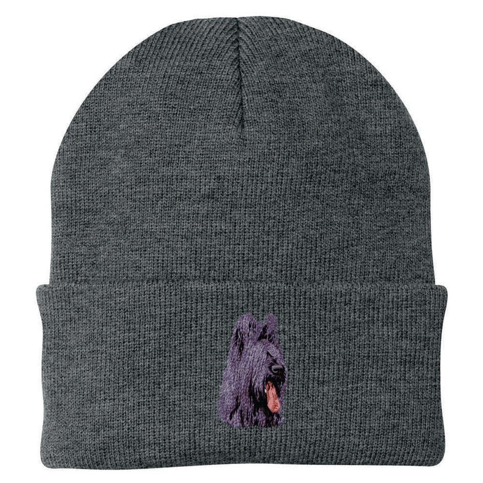 Briard Embroidered Beanie