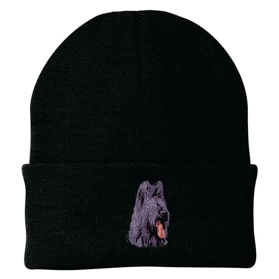 Briard Embroidered Beanie