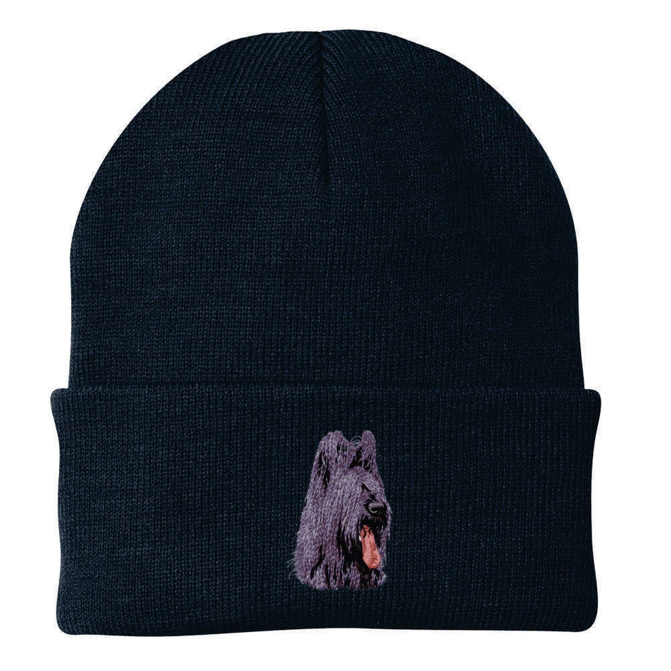 Briard Embroidered Beanie