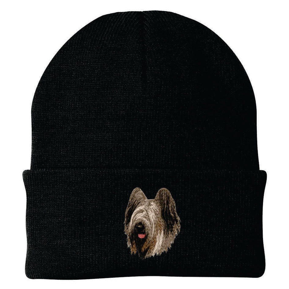 Briard Embroidered Beanie