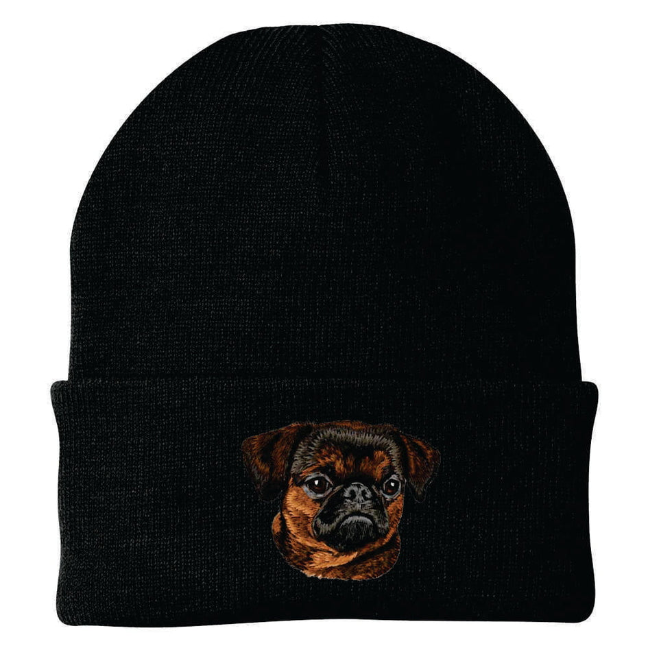 Brussels Griffon Embroidered Beanie