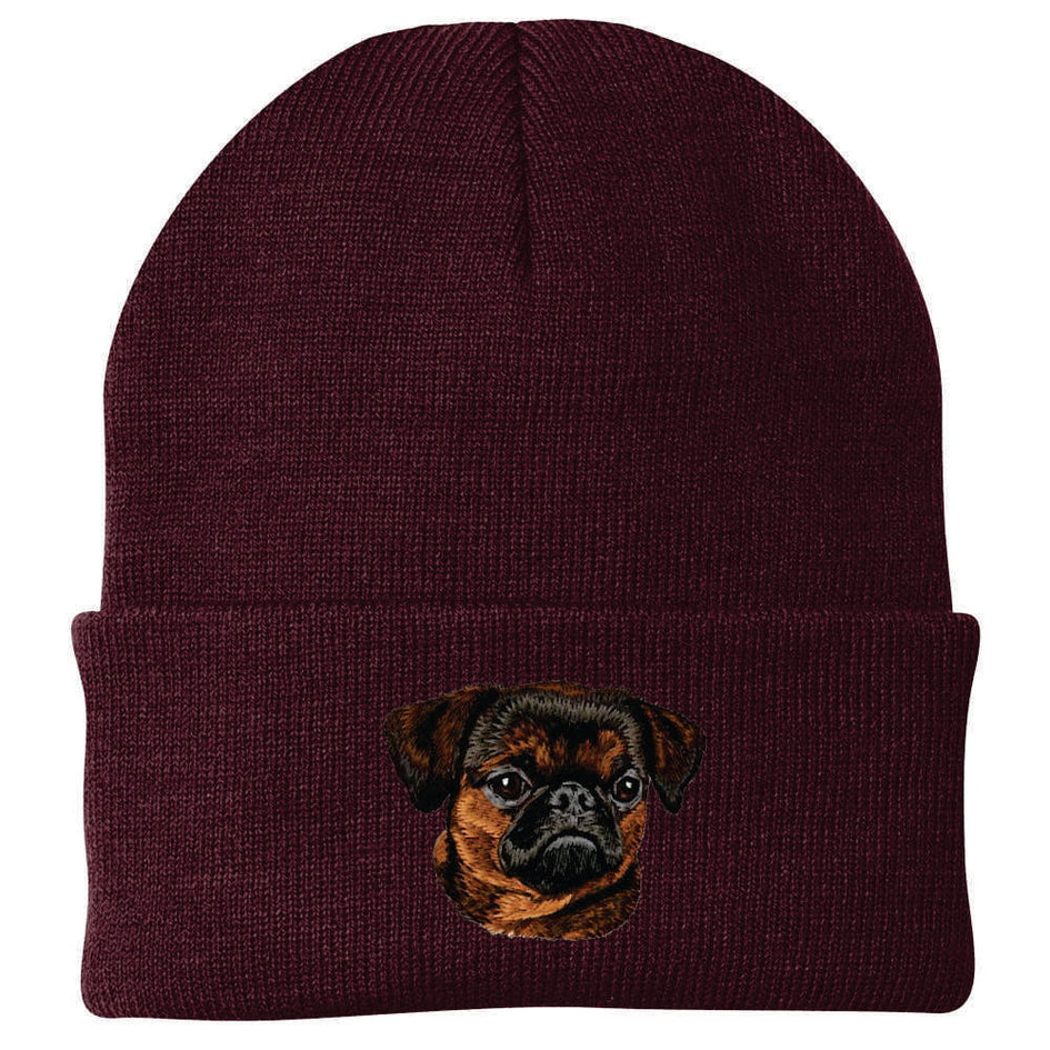 Brussels Griffon Embroidered Beanie
