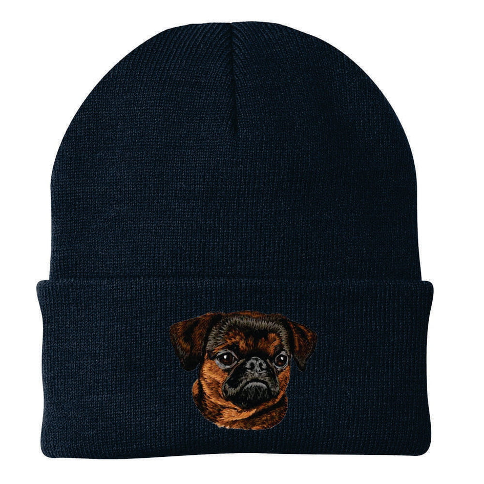 Brussels Griffon Embroidered Beanie
