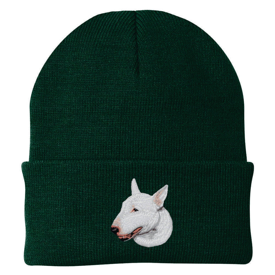 Bull Terrier Embroidered Beanie