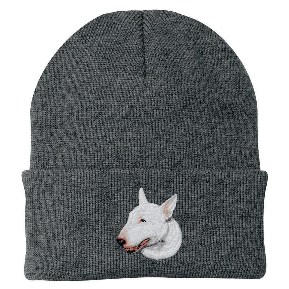 Bull Terrier Embroidered Beanie
