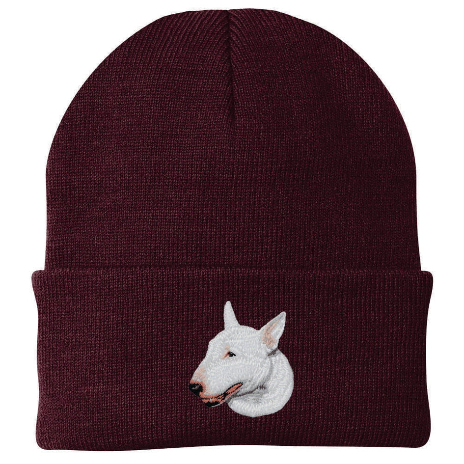 Bull Terrier Embroidered Beanie