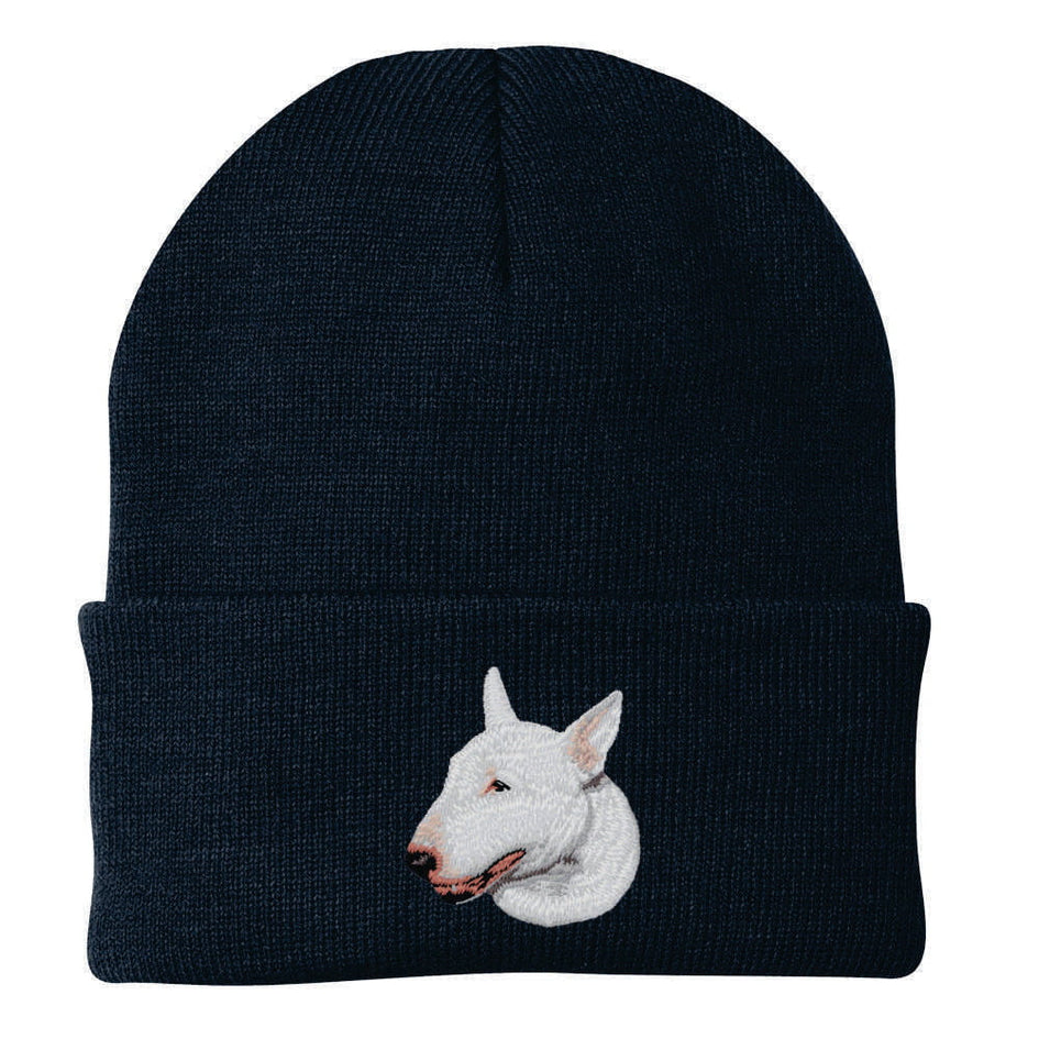 Bull Terrier Embroidered Beanie