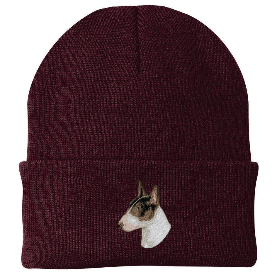 Bull Terrier Embroidered Beanie
