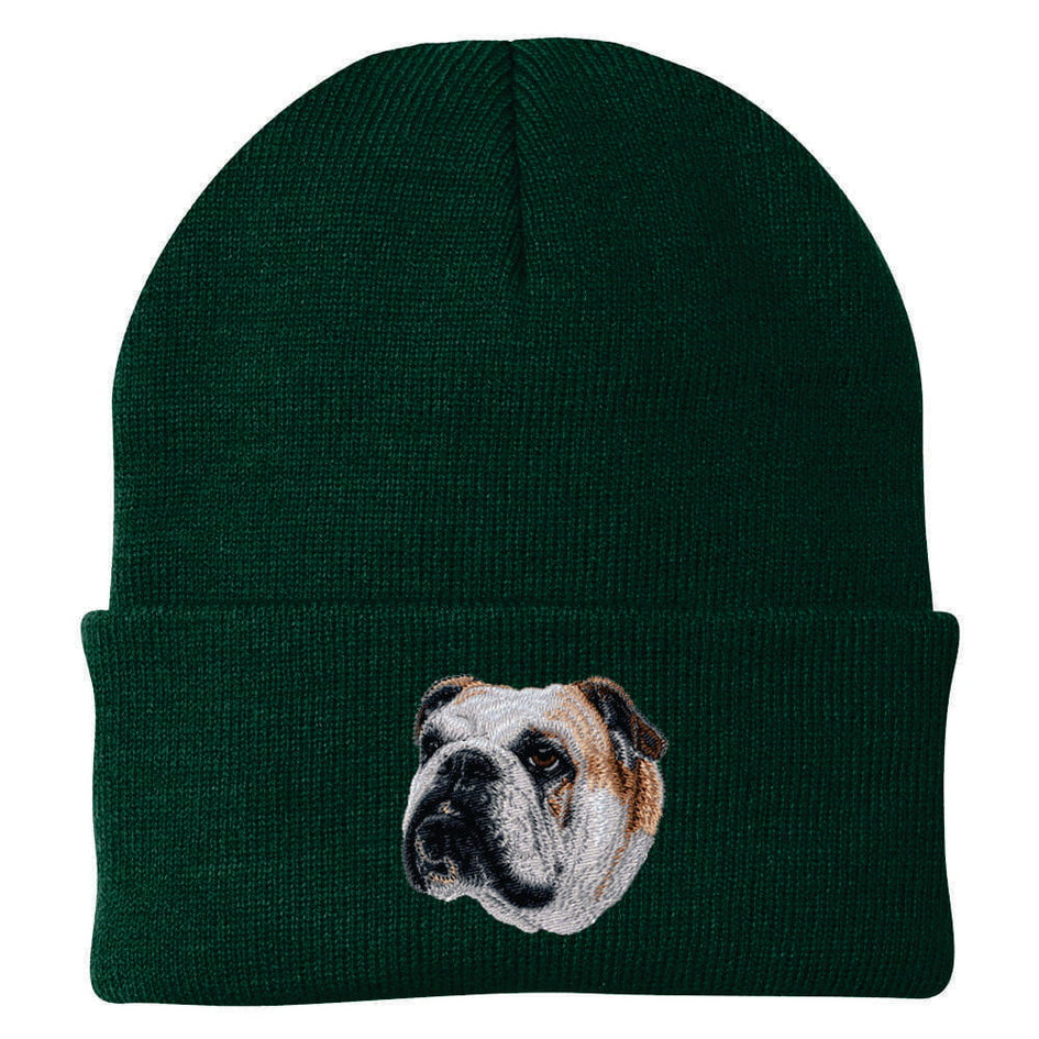 Bulldog Embroidered Beanie