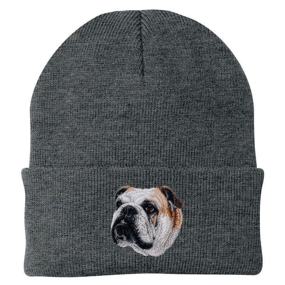 Bulldog Embroidered Beanie