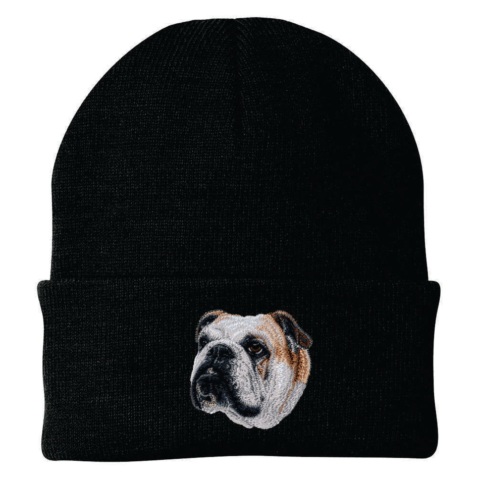 Bulldog Embroidered Beanie