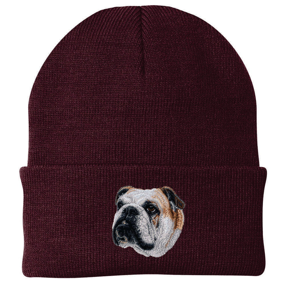 Bulldog Embroidered Beanie