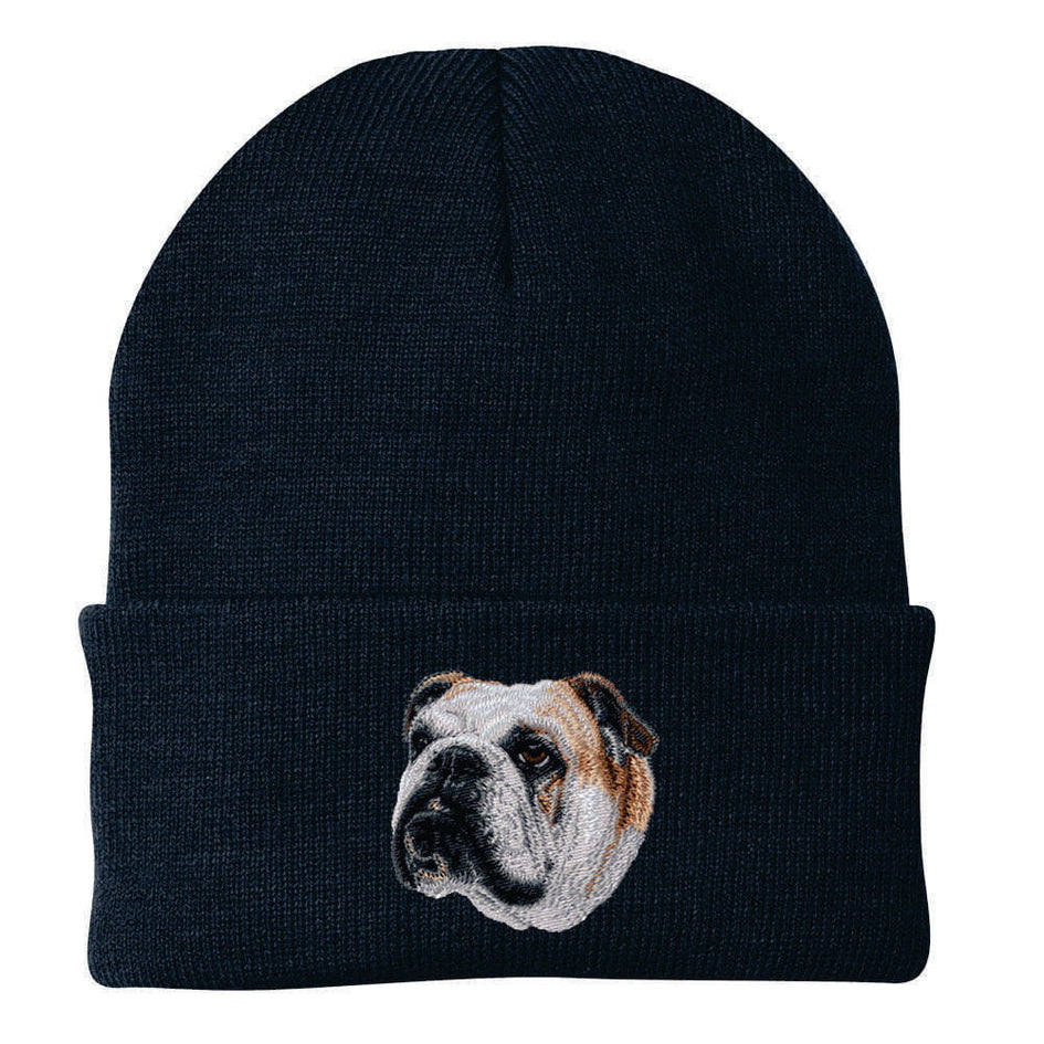 Bulldog Embroidered Beanie