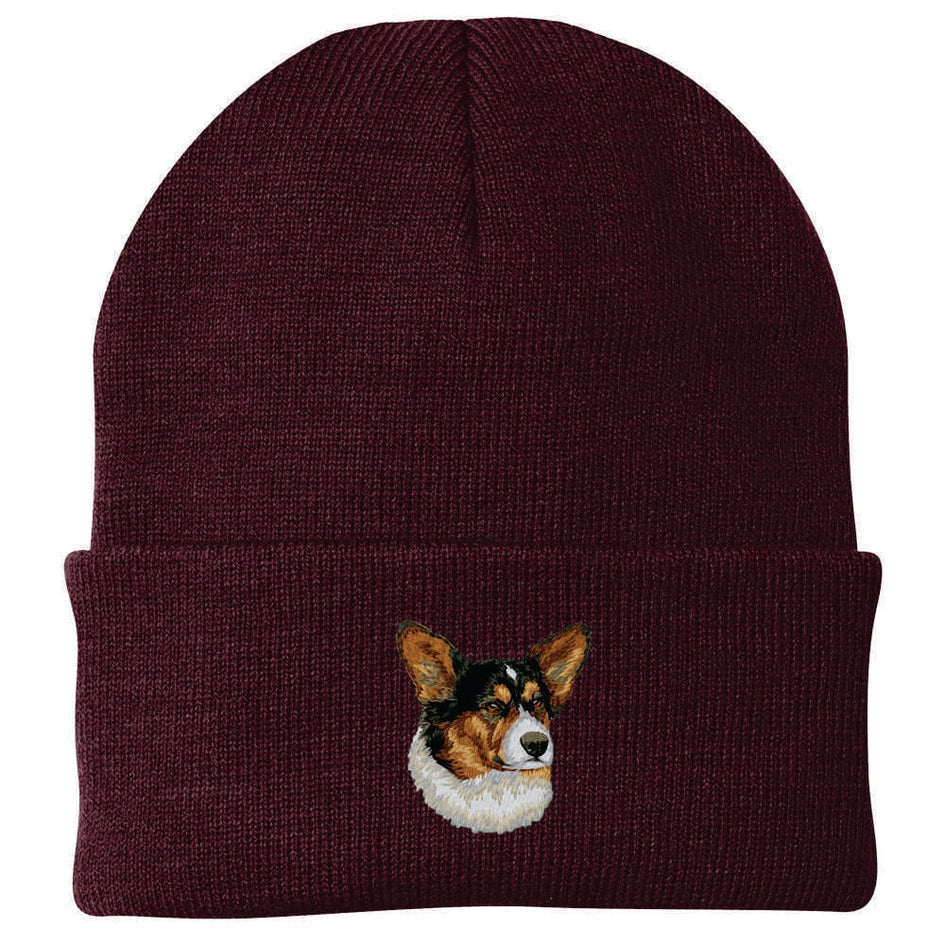 Cardigan Welsh Corgi Embroidered Beanie