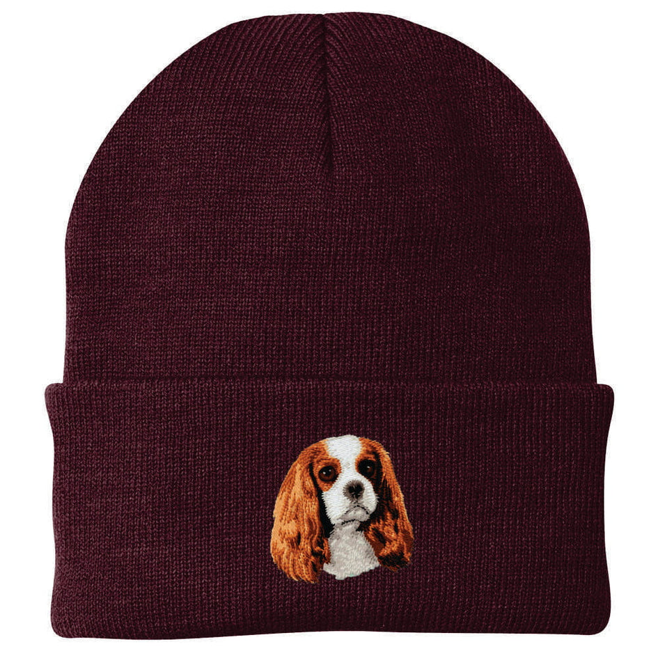 Cavalier King Charles Spaniel Embroidered Beanie