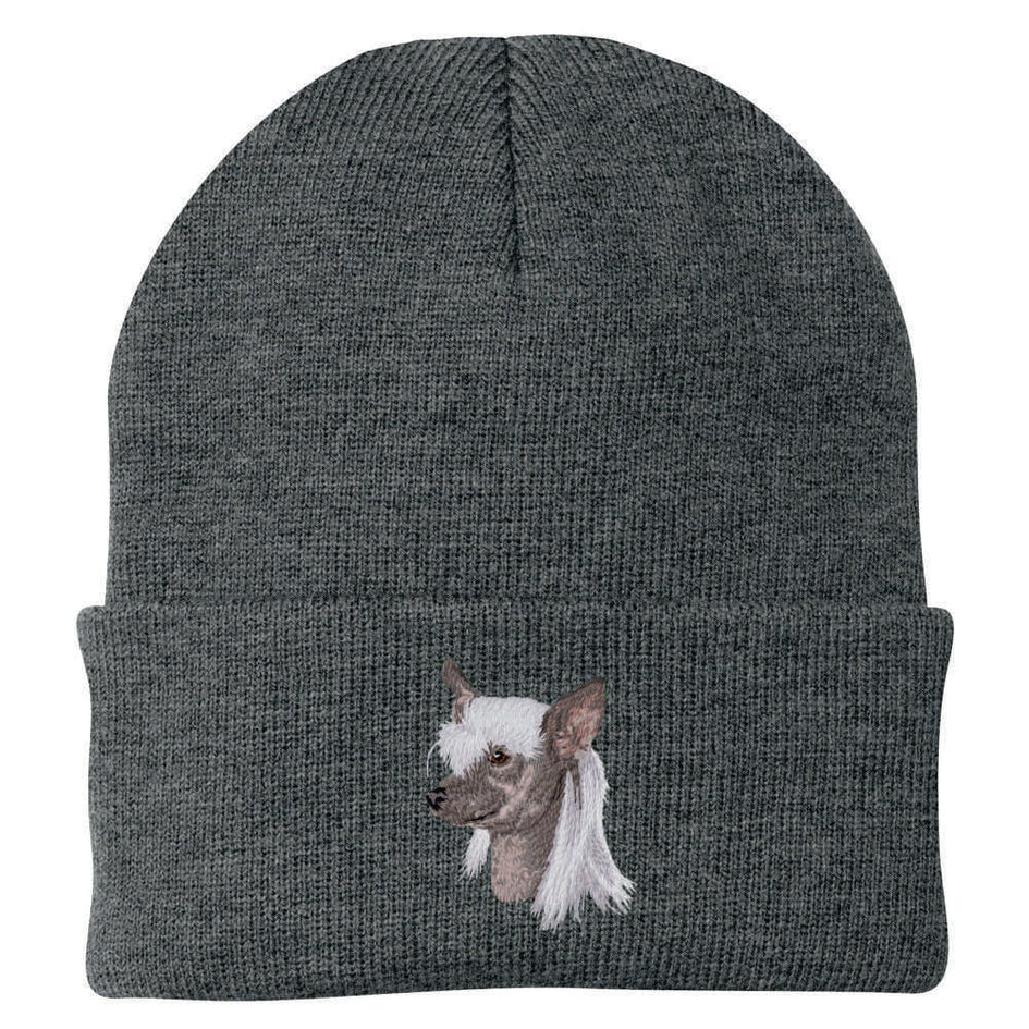 Chinese Crested Embroidered Beanie