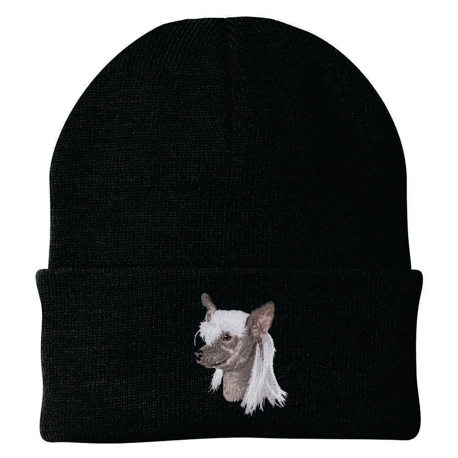 Chinese Crested Embroidered Beanie