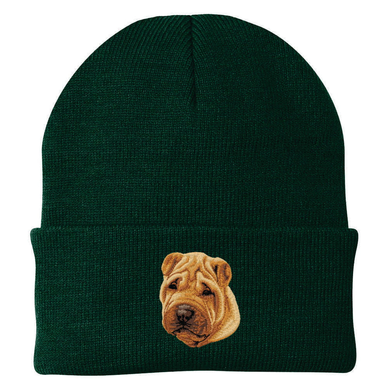 Chinese Shar-Pei Embroidered Beanie