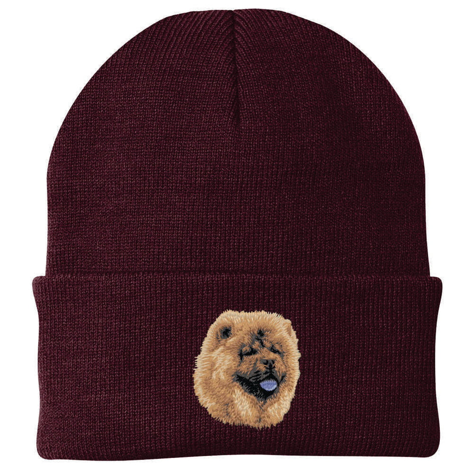 Chow Chow Embroidered Beanie