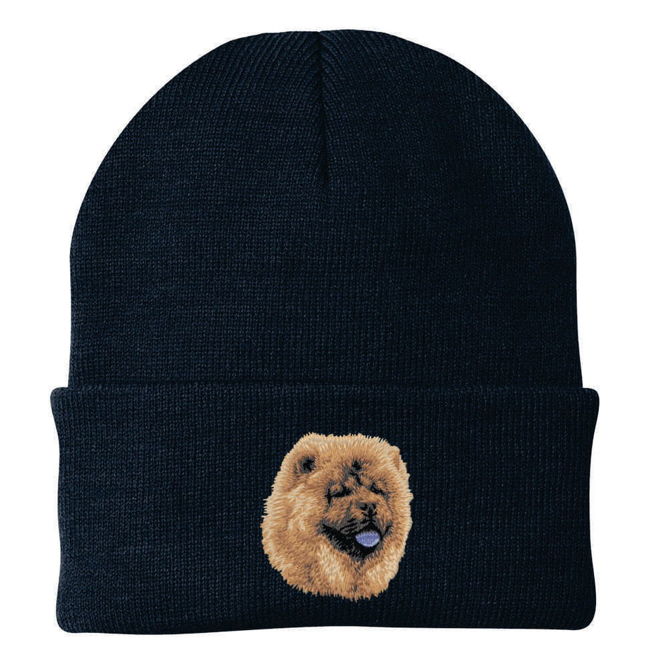 Chow Chow Embroidered Beanie