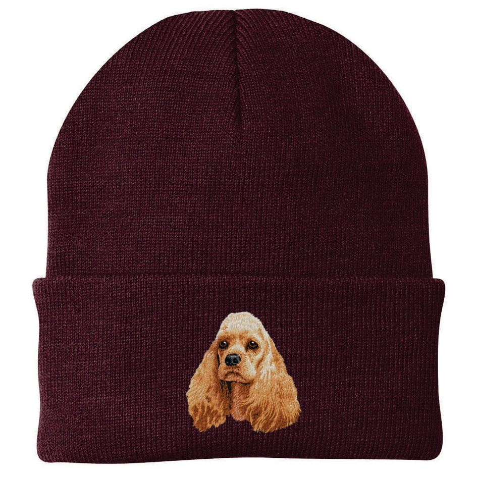 Cocker Spaniel Embroidered Beanie