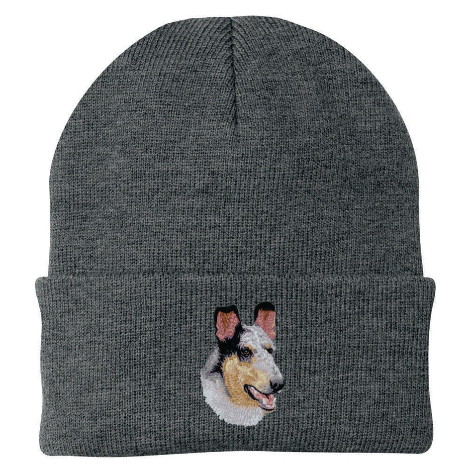 Collie Embroidered Beanie