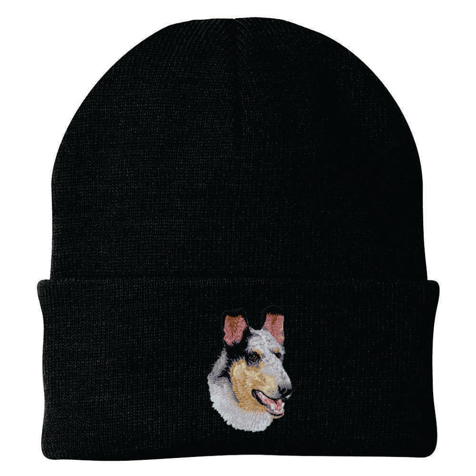 Collie Embroidered Beanie