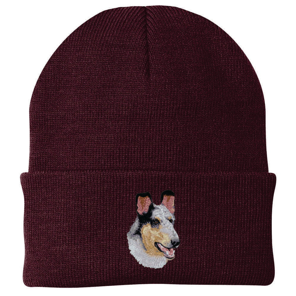 Collie Embroidered Beanie