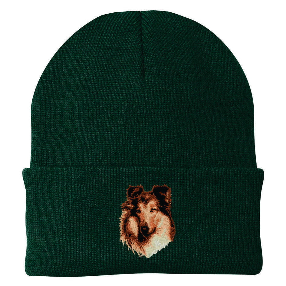 Collie Embroidered Beanie