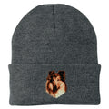 Collie Embroidered Beanie