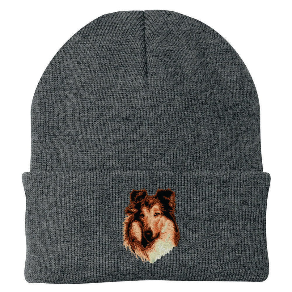 Collie Embroidered Beanie