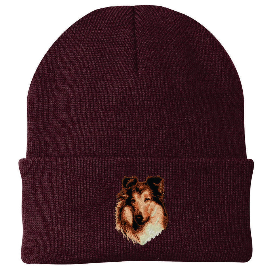 Collie Embroidered Beanie