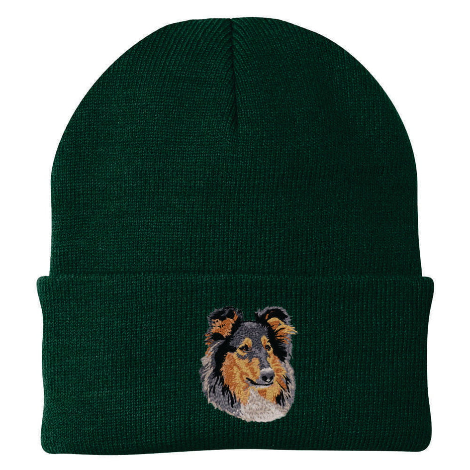 Collie Embroidered Beanie