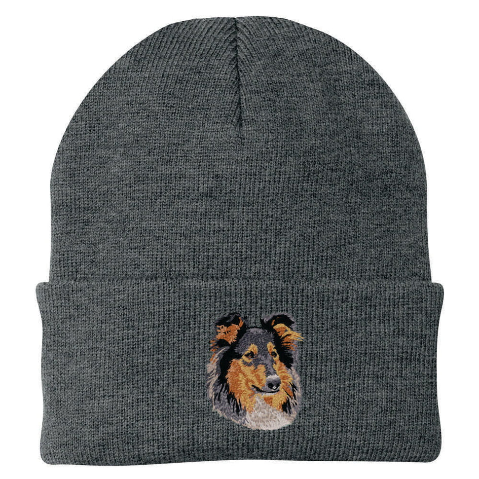 Collie Embroidered Beanie