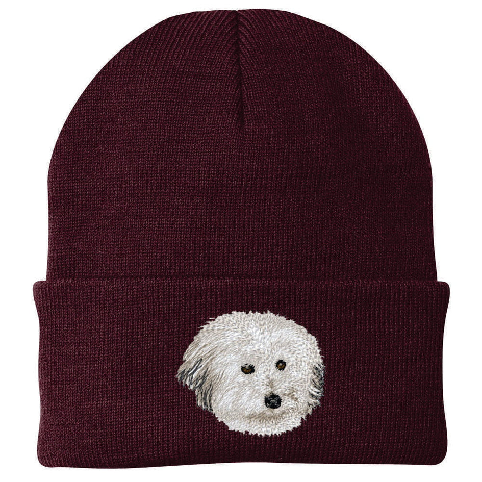 Coton de Tulear Embroidered Beanie