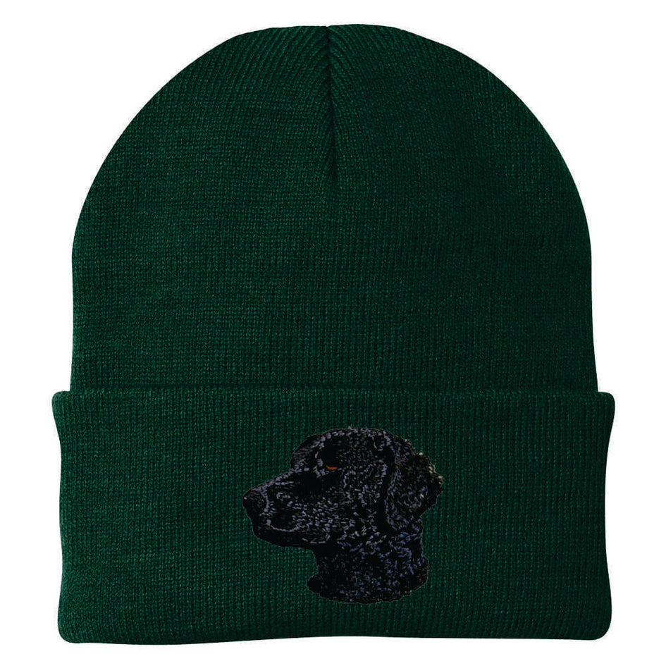 Curly-Coated Retriever Embroidered Beanie