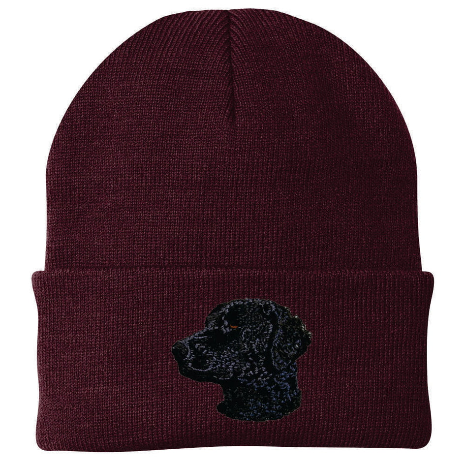 Curly-Coated Retriever Embroidered Beanie