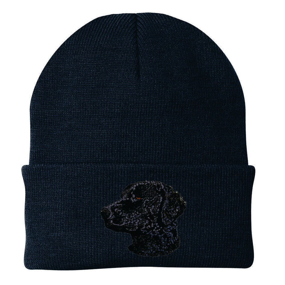 Curly-Coated Retriever Embroidered Beanie