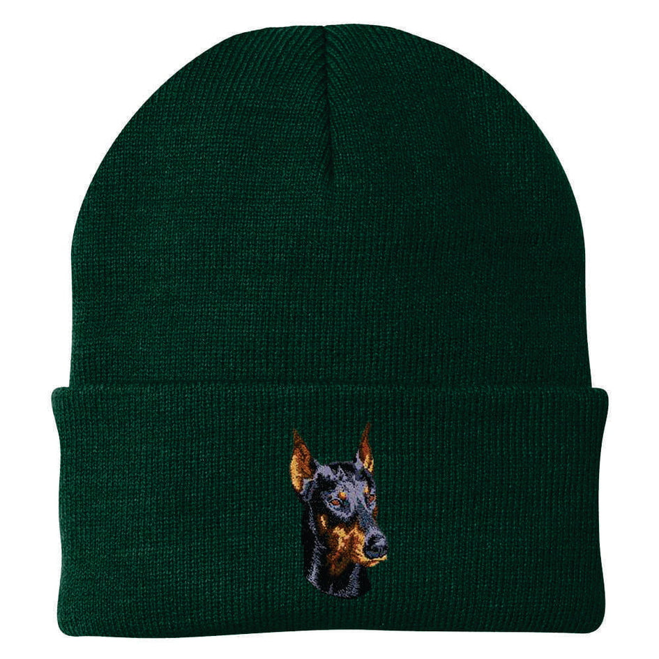 Doberman Pinscher Embroidered Beanie