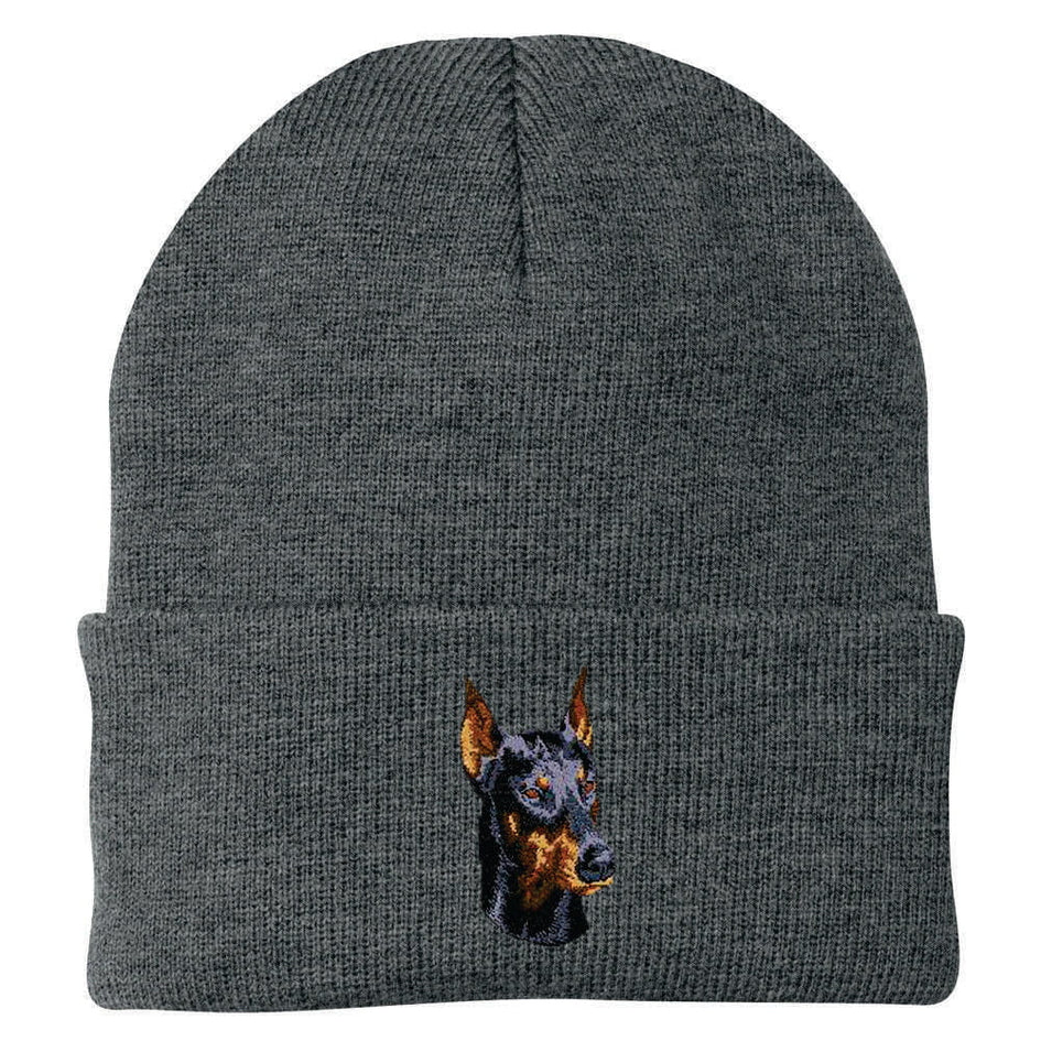 Doberman Pinscher Embroidered Beanie