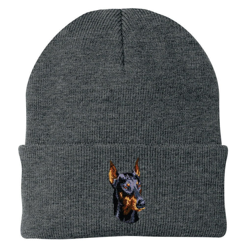 Doberman Pinscher Embroidered Beanie
