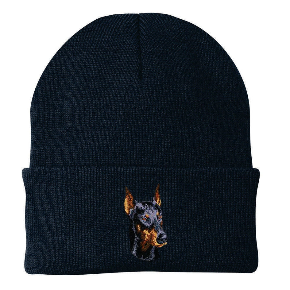 Doberman Pinscher Embroidered Beanie