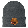 Dogue de Bordeaux Embroidered Beanie