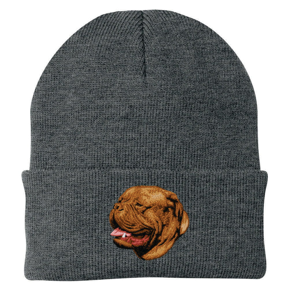 Dogue de Bordeaux Embroidered Beanie