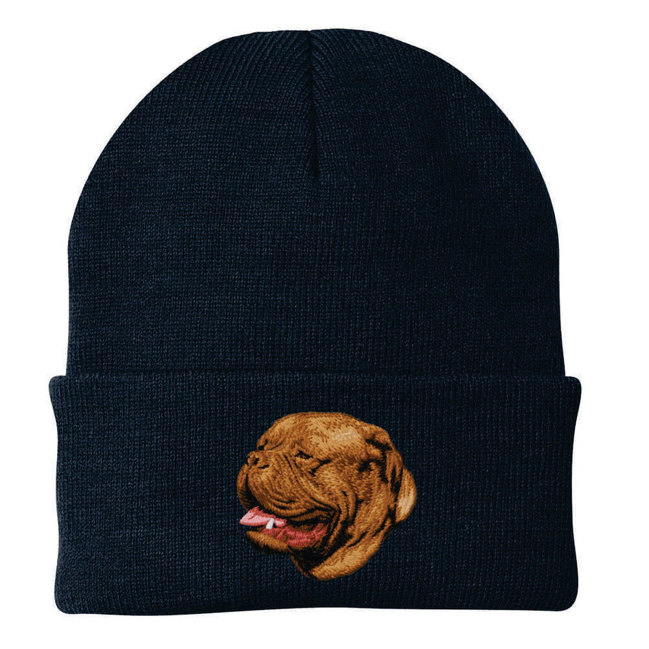 Dogue de Bordeaux Embroidered Beanie