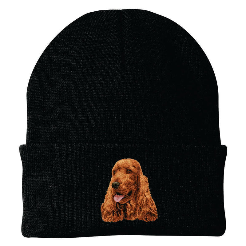 English Cocker Spaniel Embroidered Beanie
