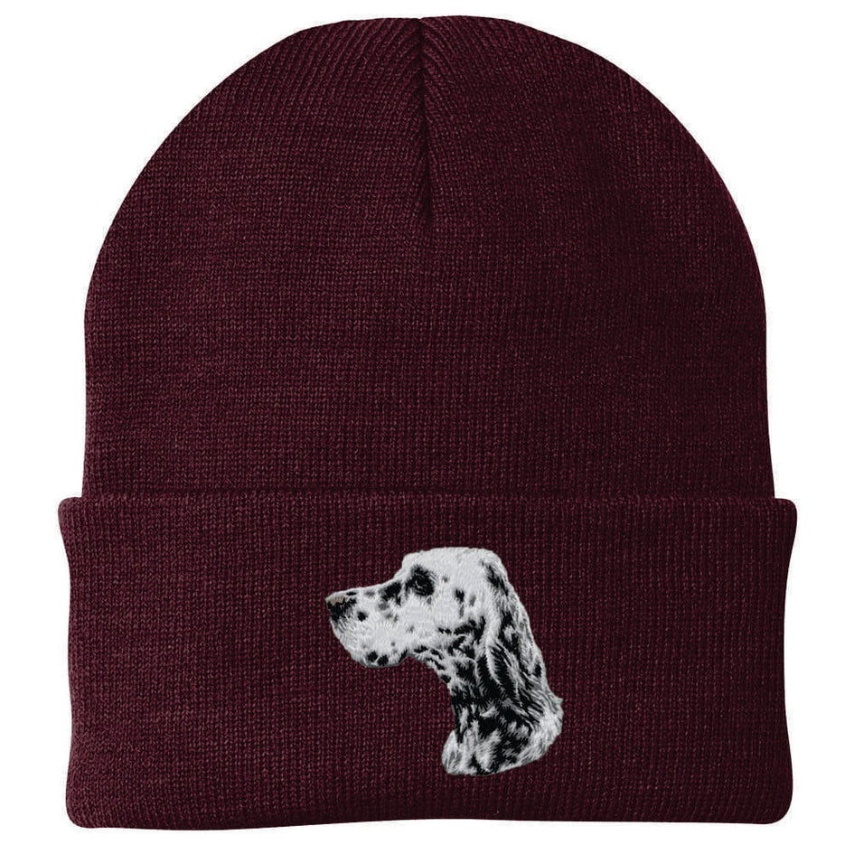 English Setter Embroidered Beanie