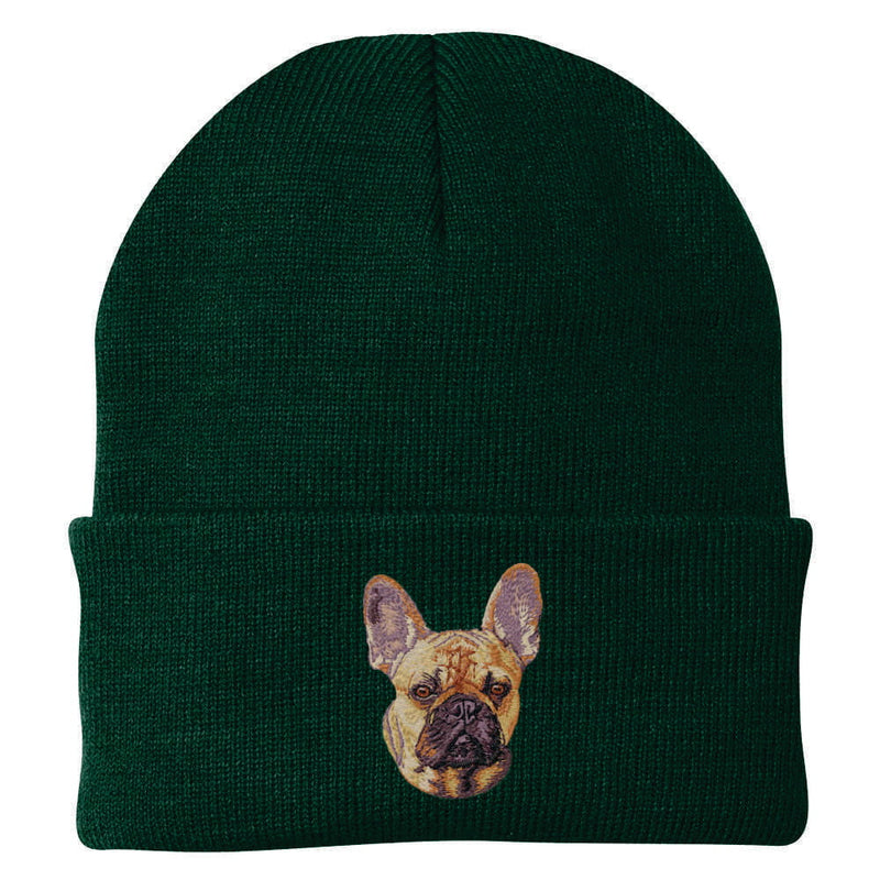 French Bulldog Embroidered Beanie
