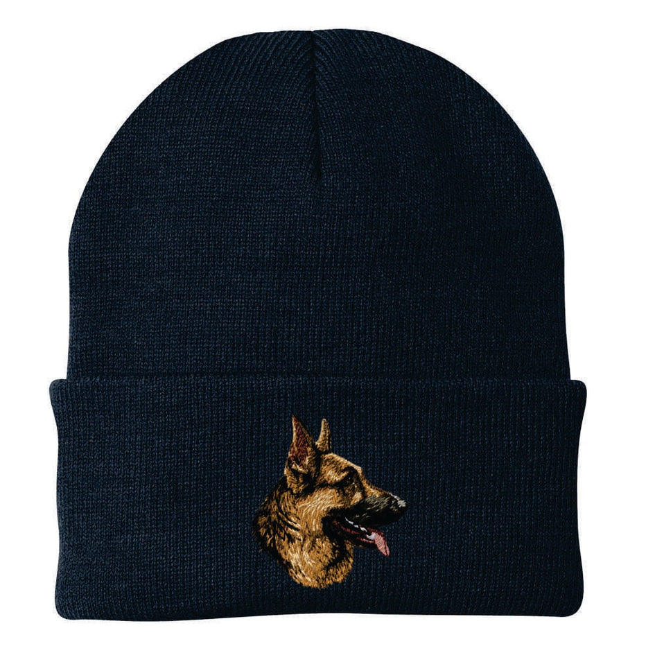 German Shepherd Dog Embroidered Beanie