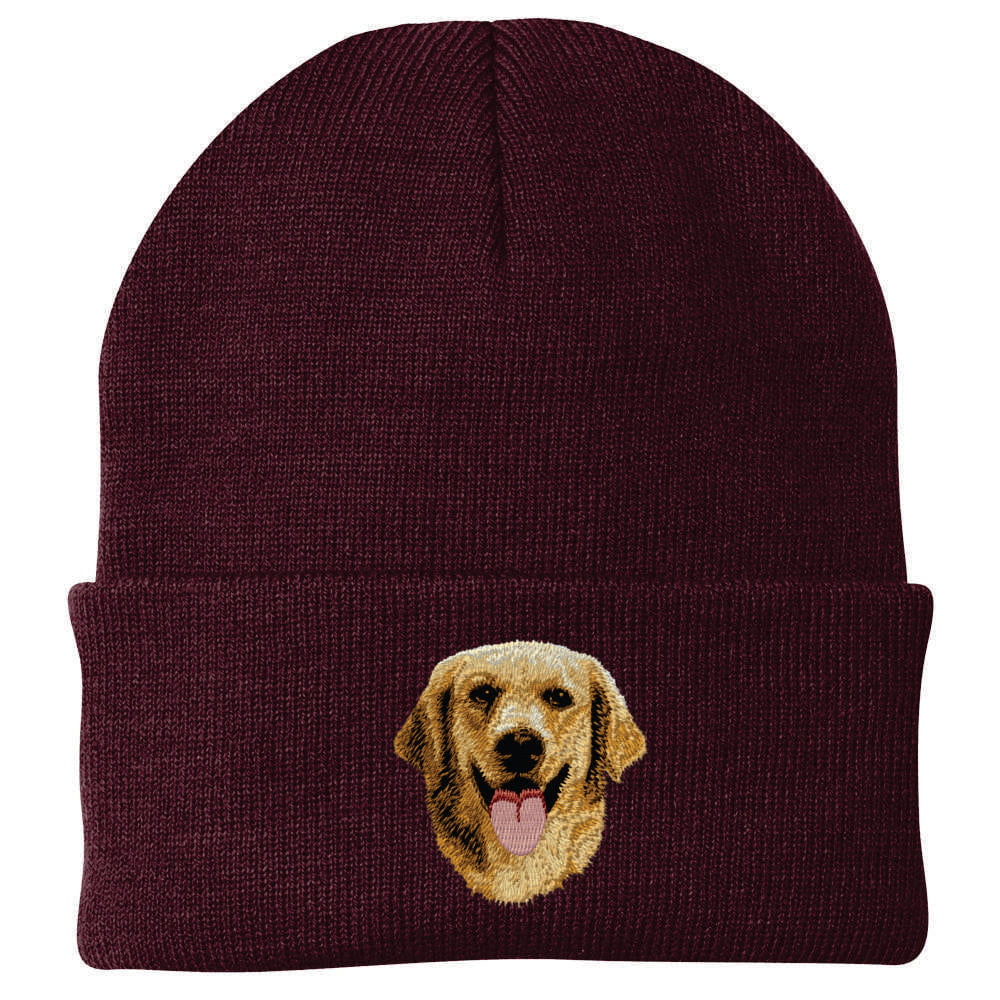 GOLDEN 1978 EMBROIDERY BEANIEビーニー Golden Retriever Embroidered Beanie | AKC Shop